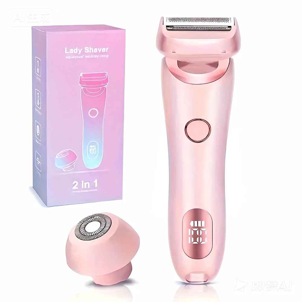 2-in-1 Rechargeable Women's Electric Shaver & Hair Remover