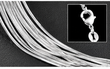 5-Piece Silver-Tone Necklace Chain Set – Multiple Styles & Lengths