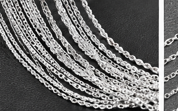 5-Piece Silver-Tone Necklace Chain Set – Multiple Styles & Lengths